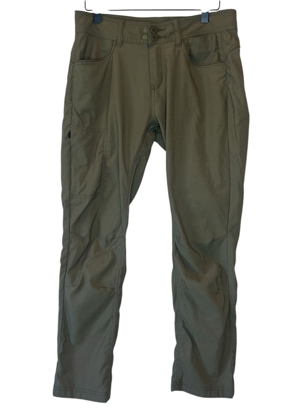 PrAna Women’s Khaki Cargo Pants Size 6 short, Olive Green